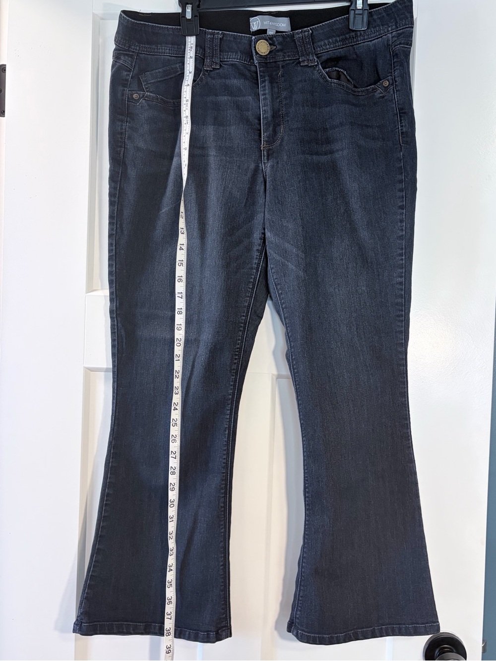 Wit & Wisdom Black Wash Flare Jeans